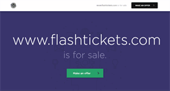 Desktop Screenshot of flashtickets.com