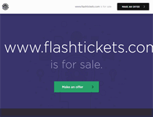 Tablet Screenshot of flashtickets.com